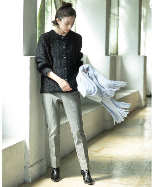 OPAQUE.CLIP（オペークドットクリップ）の「◆《SS-LLsize》着丈が選べる！裏起毛ストレッチスティックパンツ【蓄熱素材/洗濯機洗い可】（その他パンツ・レディース・ブラック/ブラウン系/オフホワイト/ブラック系・34/36/38/40/42/01/02/03）」の13枚目の写真