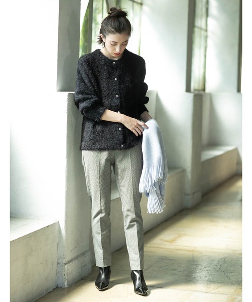 OPAQUE.CLIP（オペークドットクリップ）の「◆《SS-LLsize》着丈が選べる！裏起毛ストレッチスティックパンツ【蓄熱素材/洗濯機洗い可】（その他パンツ・レディース・ブラック/ブラウン系/オフホワイト/ブラック系・34/36/38/40/42/01/02/03）」の15枚目の写真