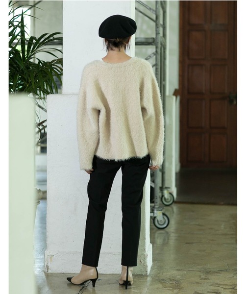 OPAQUE.CLIP（オペークドットクリップ）の「◆《SS-LLsize》着丈が選べる！裏起毛ストレッチスティックパンツ【蓄熱素材/洗濯機洗い可】（その他パンツ・レディース・ブラック/ブラウン系/オフホワイト/ブラック系・34/36/38/40/42/01/02/03）」の21枚目の写真