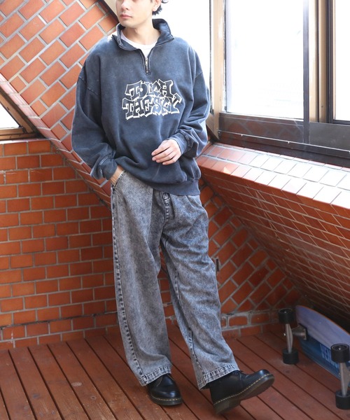 ８(eight)（エイト）の「半起毛ピグメントハーフジップ（スウェット・メンズ・グレー系その他/ブラック系その他・MEDIUM/LARGE）」の15枚目の写真