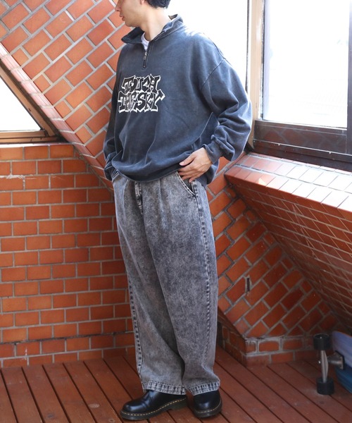 ８(eight)（エイト）の「半起毛ピグメントハーフジップ（スウェット・メンズ・グレー系その他/ブラック系その他・MEDIUM/LARGE）」の11枚目の写真