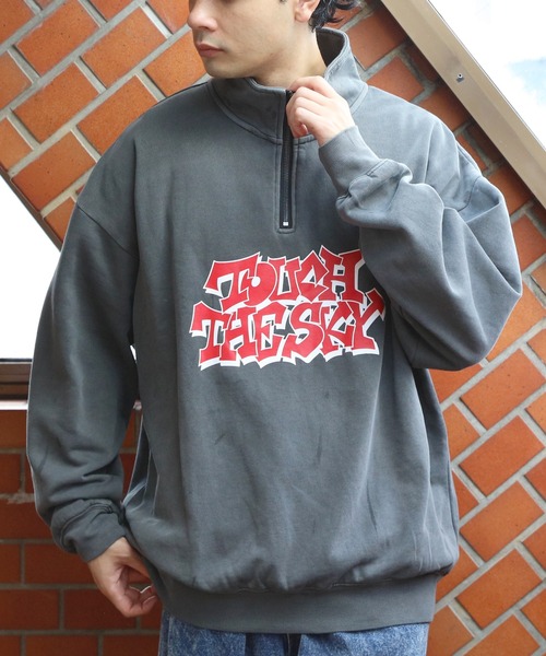 ８(eight)（エイト）の「半起毛ピグメントハーフジップ（スウェット・メンズ・グレー系その他/ブラック系その他・MEDIUM/LARGE）」の14枚目の写真