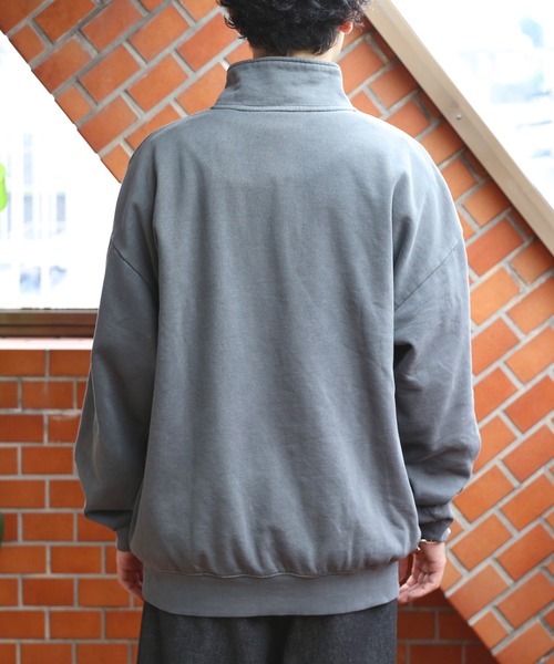 ８(eight)（エイト）の「半起毛ピグメントハーフジップ（スウェット・メンズ・グレー系その他/ブラック系その他・MEDIUM/LARGE）」の9枚目の写真