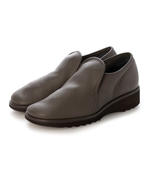 D'ICI(ディッシィ)の「【軽量】ラウンドトゥスリッポン(スリッポン・レディース・グレー/ブラック/ライトグレー・23cm/22.5cm/22cm/24.5cm/24cm/23.5cm)」の1枚目の写真