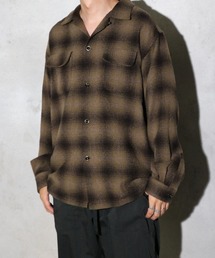 TOWNCRAFT | TOWNCRAFT / タウンクラフト WOOL CHECK LOOP COLLAR SHIRTS ウール チェック ループカラーシャツ(シャツ/ブラウス)