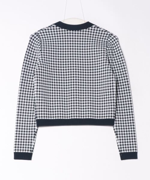 MICHAEL KORS(マイケルコース)の「ギンガム ジャカード Vネック カーディガン(カーディガン/ボレロ・レディース・ブルー系・XS/S/M/L)」の2枚目の写真