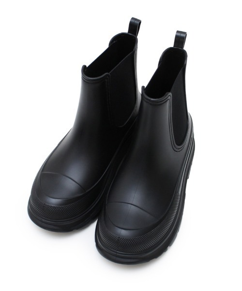 and it_（アンドイット）の「厚底サイドゴアレインブーツ（ブーツ・レディース・ブラック・M/L）」の6枚目の写真