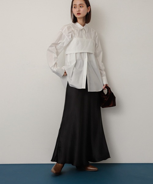 SENSE OF PLACE by URBAN RESEARCH（センスオブプレイスバイアーバンリサーチ）の「ビスチェシャツアンサンブル（シャツ/ブラウス・レディース・アイボリー/チャコールグレー/ブルー・ONE）」の10枚目の写真
