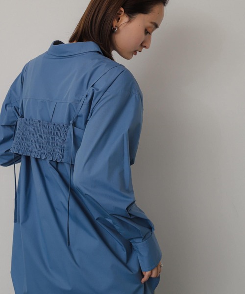 SENSE OF PLACE by URBAN RESEARCH（センスオブプレイスバイアーバンリサーチ）の「ビスチェシャツアンサンブル（シャツ/ブラウス・レディース・アイボリー/チャコールグレー/ブルー・ONE）」の18枚目の写真