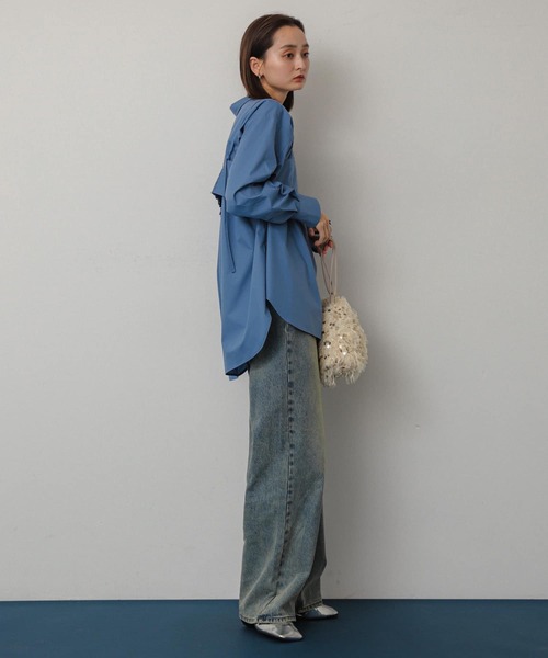 SENSE OF PLACE by URBAN RESEARCH（センスオブプレイスバイアーバンリサーチ）の「ビスチェシャツアンサンブル（シャツ/ブラウス・レディース・アイボリー/チャコールグレー/ブルー・ONE）」の22枚目の写真