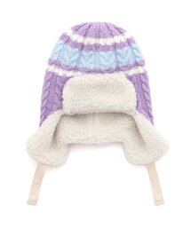 耳当て付ニットキャップ