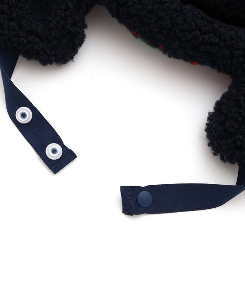 Ampersand（アンパサンド）の「耳当て付ニットキャップ（ニットキャップ/ビーニー・キッズ・ブラック/レインボー/キナリ/ラベンダー・48/50/54/58）」の17枚目の写真