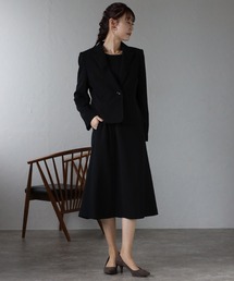 フォーマルジャケット&前あきワンピース２点セット　【入学式・卒業式・セレモニー・喪服・礼服】