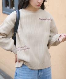 【Pillini/ピリーニ】PILLINI刺繍ロゴニット