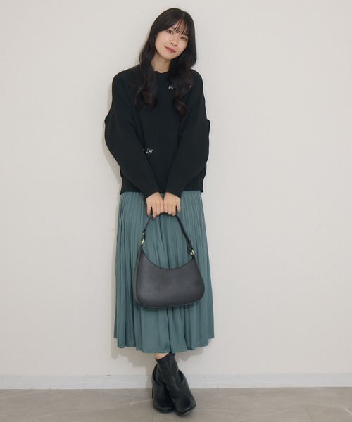 KATHARINE ROSS（キャサリンロス）の「【Pillini/ピリーニ】PILLINI刺繍ロゴニット（ニット/セーター・レディース・ブラック/ベージュ/ネイビー・MEDIUM）」の19枚目の写真