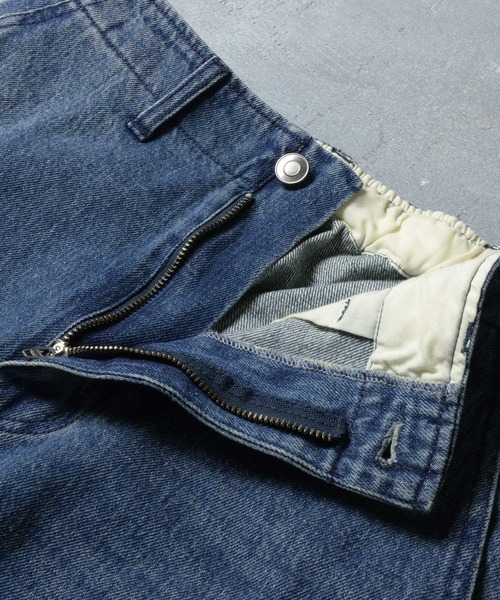 soulberry(ソウルベリー)の「ちょっぴりワイドな、日常デニム。(デニムパンツ・レディース・ブルー/ネイビー・LL/L/M/4L/3L)」の13枚目の写真