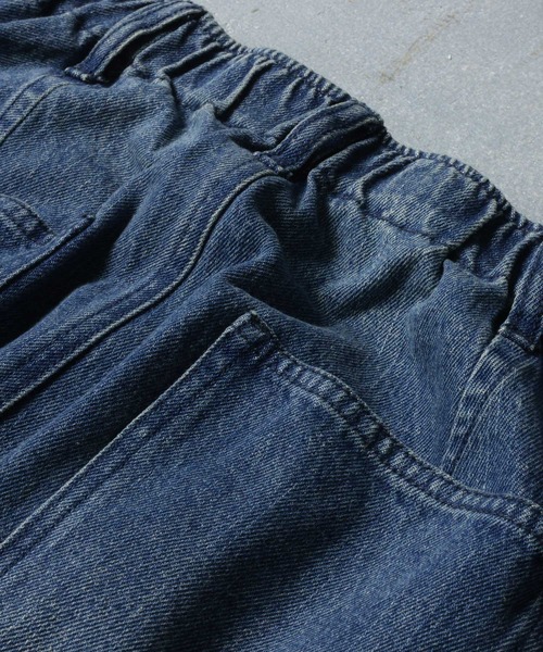 soulberry(ソウルベリー)の「ちょっぴりワイドな、日常デニム。(デニムパンツ・レディース・ブルー/ネイビー・LL/L/M/4L/3L)」の11枚目の写真