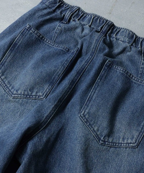 soulberry(ソウルベリー)の「ちょっぴりワイドな、日常デニム。(デニムパンツ・レディース・ブルー/ネイビー・LL/L/M/4L/3L)」の9枚目の写真