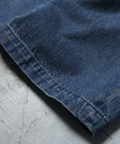 soulberry(ソウルベリー)の「ちょっぴりワイドな、日常デニム。(デニムパンツ・レディース・ブルー/ネイビー・LL/L/M/4L/3L)」の6枚目の写真