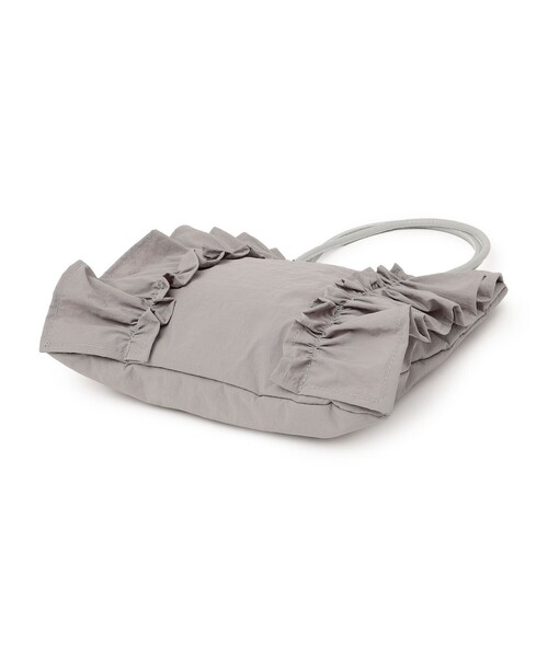 SHIPS any（シップス エニィ）の「SHIPS any: A4 サイド フリル スクエア トートバッグ（トートバッグ・レディース・ブラック/ライトグレー/ベージュ・ONE SIZE）」の15枚目の写真