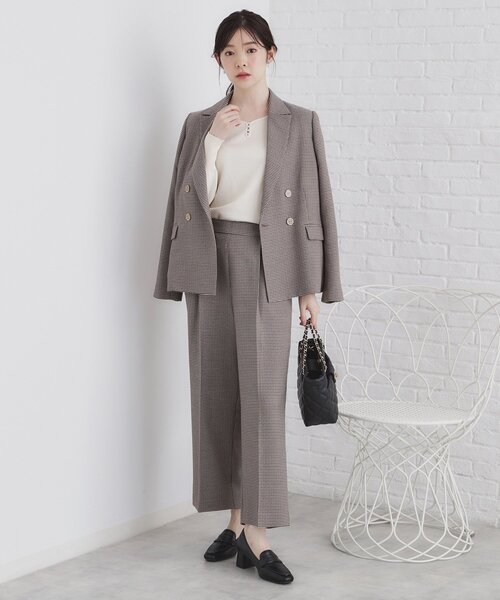 index（インデックス）の「《5color/XS-LLsize》パール調デザインハートネックニット【洗濯機洗い可】（ニット/セーター・レディース・オフホワイト/チャコールグレー/ナチュラル/ボルドー/サックスブルー・34/36/38/40/42）」の17枚目の写真