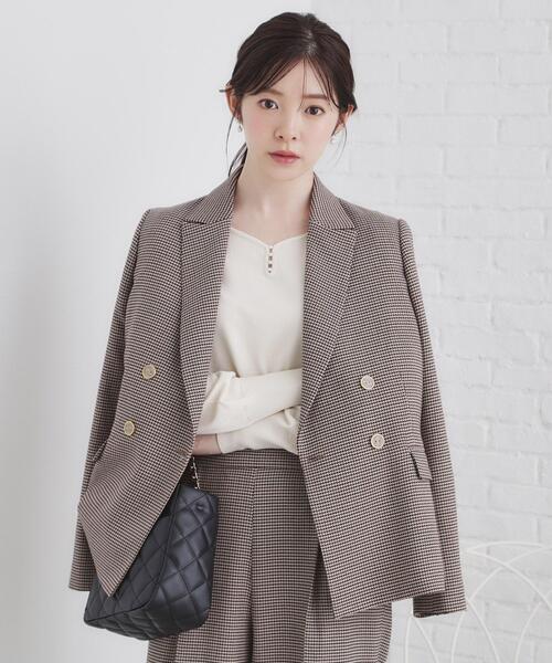 index（インデックス）の「《5color/XS-LLsize》パール調デザインハートネックニット【洗濯機洗い可】（ニット/セーター・レディース・オフホワイト/チャコールグレー/ナチュラル/ボルドー/サックスブルー・34/36/38/40/42）」の18枚目の写真