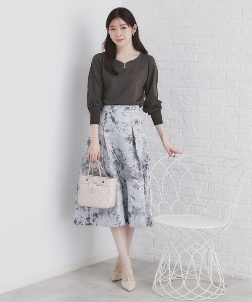 セール】《5color/XS-LLsize》パール調デザインハートネック