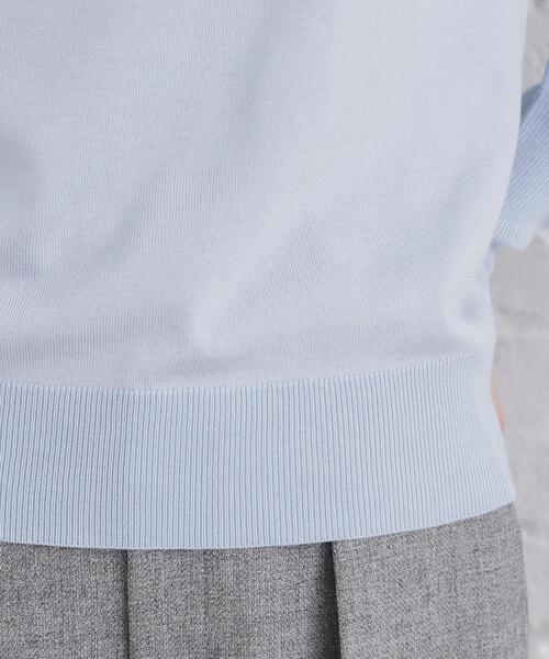 index（インデックス）の「《5color/XS-LLsize》パール調デザインハートネックニット【洗濯機洗い可】（ニット/セーター・レディース・オフホワイト/チャコールグレー/ナチュラル/ボルドー/サックスブルー・34/36/38/40/42）」の14枚目の写真