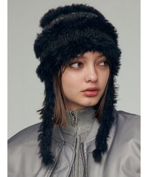 EMODA | シャギーストライプニットキャップ(ニットキャップ/ビーニー)