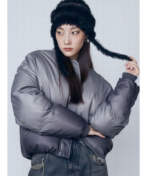 EMODA（エモダ）の「シャギーストライプニットキャップ（ニットキャップ/ビーニー・レディース・ブラック/アイボリー・FREE）」の18枚目の写真