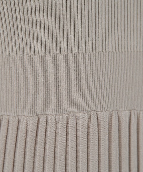 NATURAL BEAUTY BASIC（ナチュラルビューティーベーシック）の「◇ポロバイカラーニットワンピース（ワンピース・レディース・ベージュ系その他/グリーン系その他3/ブラック系その他・MEDIUM）」の18枚目の写真