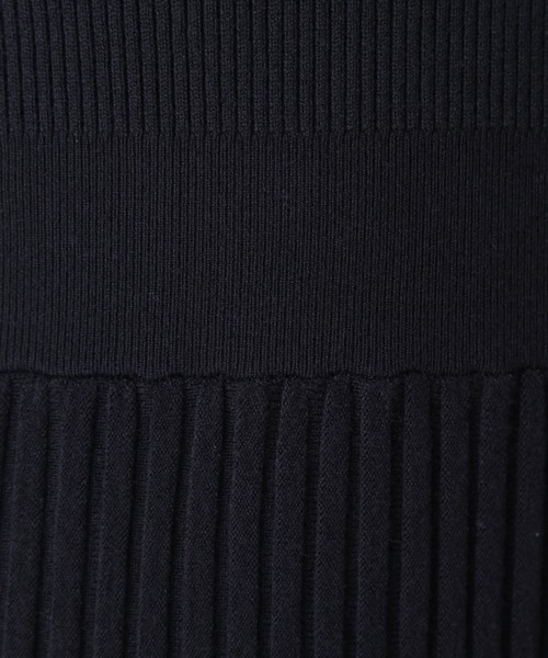 NATURAL BEAUTY BASIC（ナチュラルビューティーベーシック）の「◇ポロバイカラーニットワンピース（ワンピース・レディース・ベージュ系その他/グリーン系その他3/ブラック系その他・MEDIUM）」の11枚目の写真