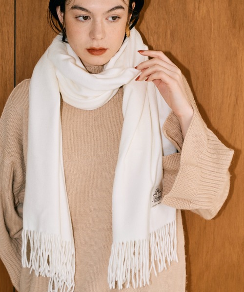 THEATRE PRODUCTS（シアタープロダクツ）の「THEATREPRODUCTSシンボルマークタグストール（ストール/ショール・レディース・ホワイト/グリーン/グレー/ブラック・FREE）」の11枚目の写真