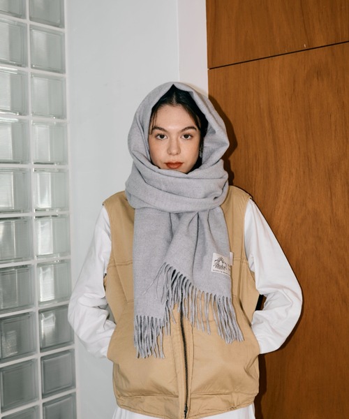 THEATRE PRODUCTS（シアタープロダクツ）の「THEATREPRODUCTSシンボルマークタグストール（ストール/ショール・レディース・ホワイト/グリーン/グレー/ブラック・FREE）」の13枚目の写真