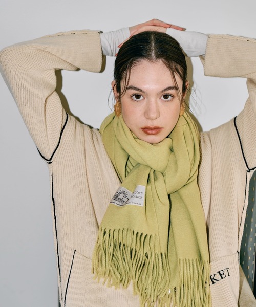 THEATRE PRODUCTS（シアタープロダクツ）の「THEATREPRODUCTSシンボルマークタグストール（ストール/ショール・レディース・ホワイト/グリーン/グレー/ブラック・FREE）」の21枚目の写真