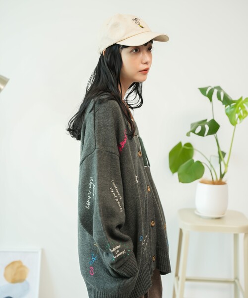 【セール】ミックス刺繍 ニットカーディガン（ニット/セーター）｜FREAK'S STORE（フリークスストア）
