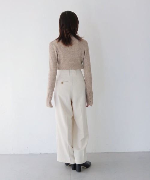 CLEIO（クレイオ）の「【CLEIO】メランジハイネックリブニット/MELANGE HIGH NECK RIB KNIT/986-12624（ニット/セーター・レディース・グレー/ブラック/オリーブ/ベージュ/サーモンピンク・FREE）」の17枚目の写真