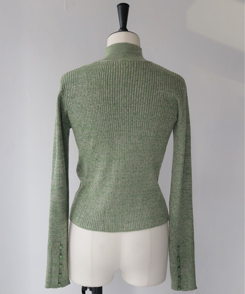 CLEIO（クレイオ）の「【CLEIO】メランジハイネックリブニット/MELANGE HIGH NECK RIB KNIT/986-12624（ニット/セーター・レディース・グレー/ブラック/オリーブ/ベージュ/サーモンピンク・FREE）」の22枚目の写真