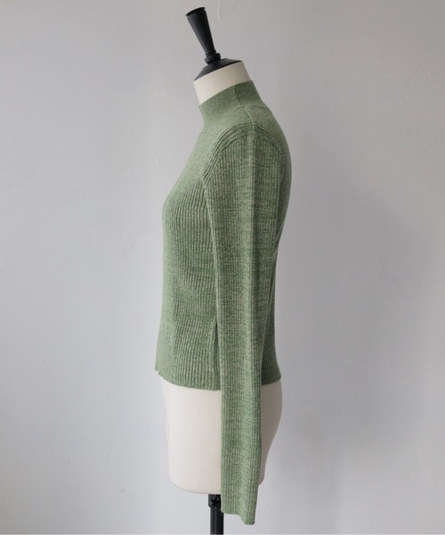 CLEIO（クレイオ）の「【CLEIO】メランジハイネックリブニット/MELANGE HIGH NECK RIB KNIT/986-12624（ニット/セーター・レディース・グレー/ブラック/オリーブ/ベージュ/サーモンピンク・FREE）」の21枚目の写真