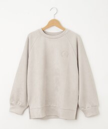 innowave(イノウェーブ) 起毛タッチ胸刺繍プルオーバー【SALE/カジュアル/デイリー/トレンド/きれいめカジュアル】