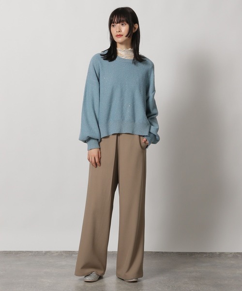 LAKOLE（ラコレ）の「スパンコールニットプルオーバー / 146745（ニット/セーター・レディース・アイボリー/ブラック/ブルー・FREE）」の15枚目の写真