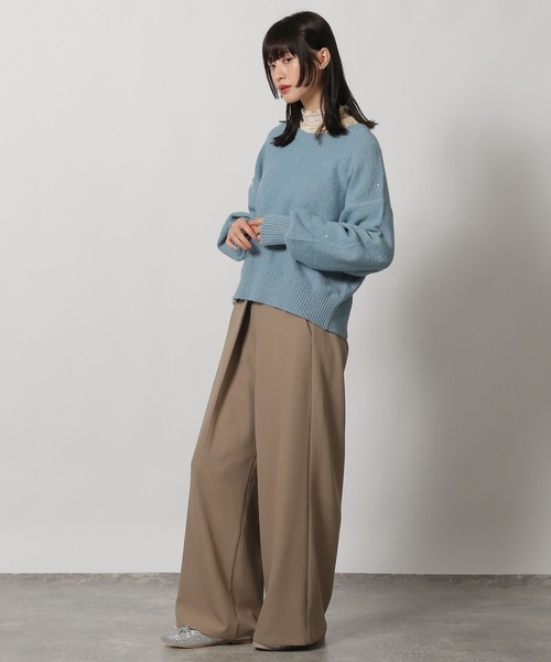 LAKOLE（ラコレ）の「スパンコールニットプルオーバー / 146745（ニット/セーター・レディース・アイボリー/ブラック/ブルー・FREE）」の16枚目の写真