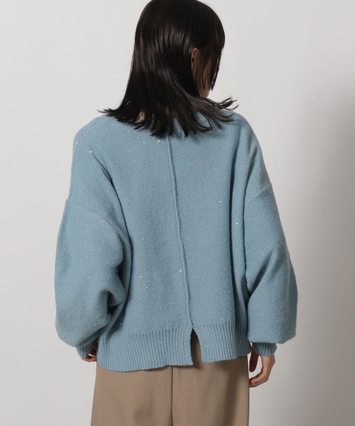 LAKOLE（ラコレ）の「スパンコールニットプルオーバー / 146745（ニット/セーター・レディース・アイボリー/ブラック/ブルー・FREE）」の19枚目の写真