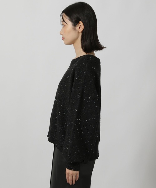 LAKOLE（ラコレ）の「スパンコールニットプルオーバー / 146745（ニット/セーター・レディース・アイボリー/ブラック/ブルー・FREE）」の21枚目の写真