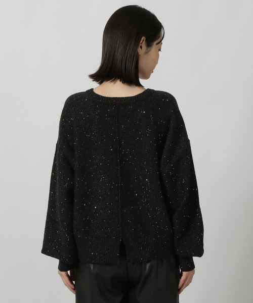 LAKOLE（ラコレ）の「スパンコールニットプルオーバー / 146745（ニット/セーター・レディース・アイボリー/ブラック/ブルー・FREE）」の22枚目の写真
