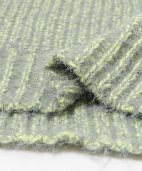 ITEMS URBANRESEARCH（アイテムズ アーバンリサーチ）の「ミックスシャギーショートニット（ニット/セーター・レディース・チャコールグレー/グリーン系その他/ピンク・FREE）」の11枚目の写真