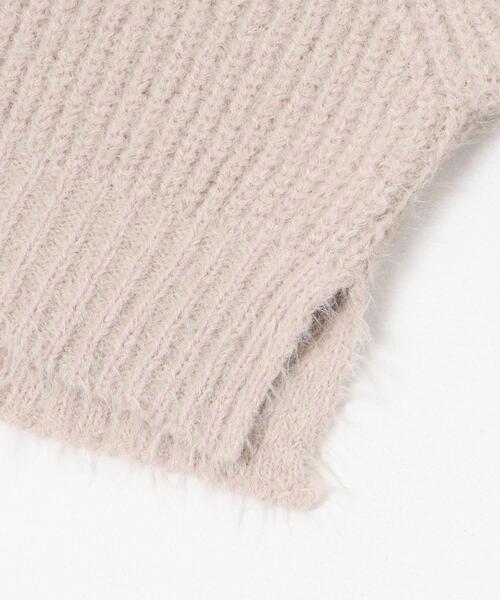 ITEMS URBANRESEARCH（アイテムズ アーバンリサーチ）の「ミックスシャギーショートニット（ニット/セーター・レディース・チャコールグレー/グリーン系その他/ピンク・FREE）」の22枚目の写真