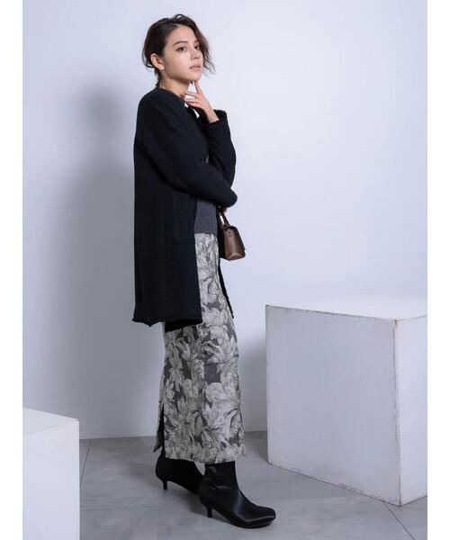 Te chichi CLASSIC（テチチクラシック）の「ネコアシツィードクラシカルコート（その他アウター・レディース・ブラック/ネイビー・F）」の14枚目の写真