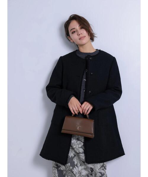 Te chichi CLASSIC（テチチクラシック）の「ネコアシツィードクラシカルコート（その他アウター・レディース・ブラック/ネイビー・F）」の16枚目の写真