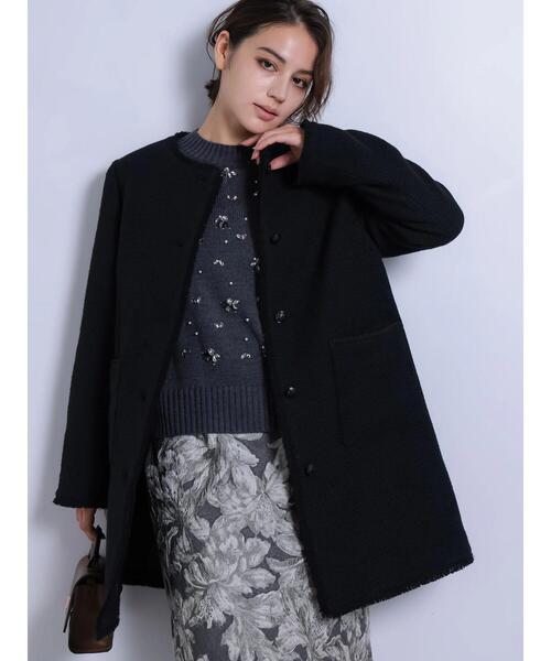 Te chichi CLASSIC（テチチクラシック）の「ネコアシツィードクラシカルコート（その他アウター・レディース・ブラック/ネイビー・F）」の17枚目の写真